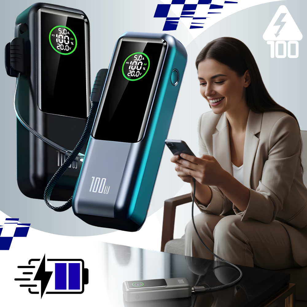 Fast Power Built-In Cable Power Bank
