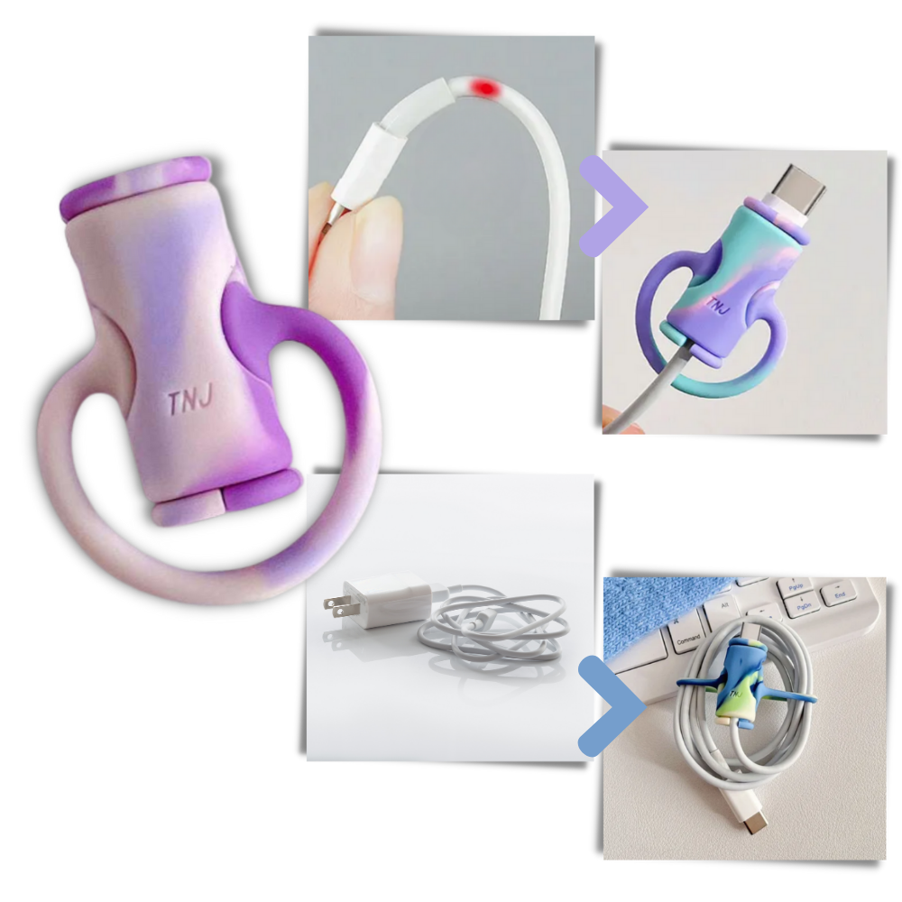 2 in 1 Silicone Cable Winder: