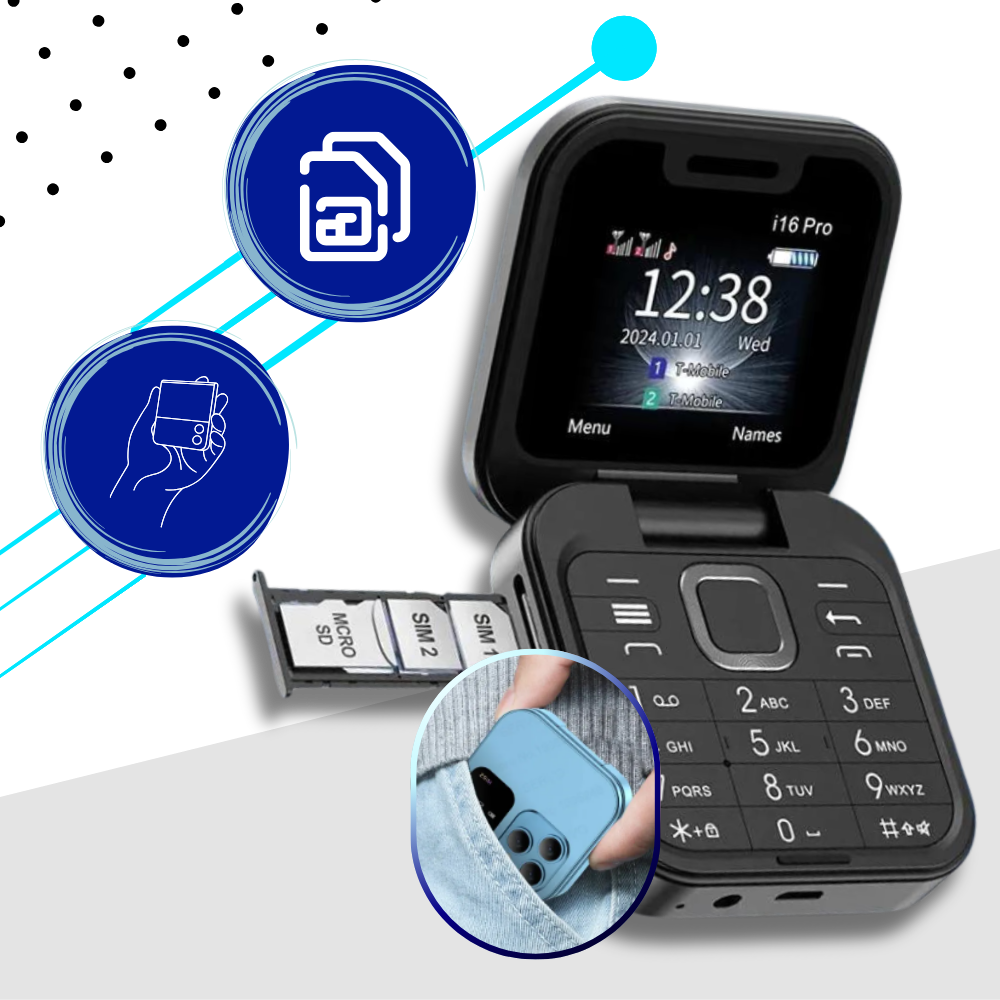 Dual Sim Small Folding Cell Phone