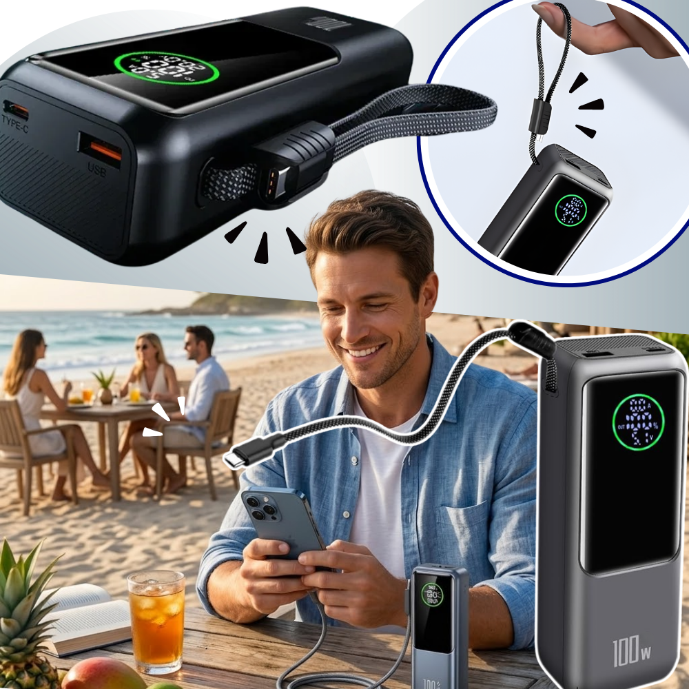 Fast Power Built-In Cable Power Bank