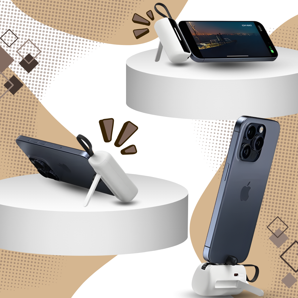 Efficiently Reliable Mini Stand Power Bank