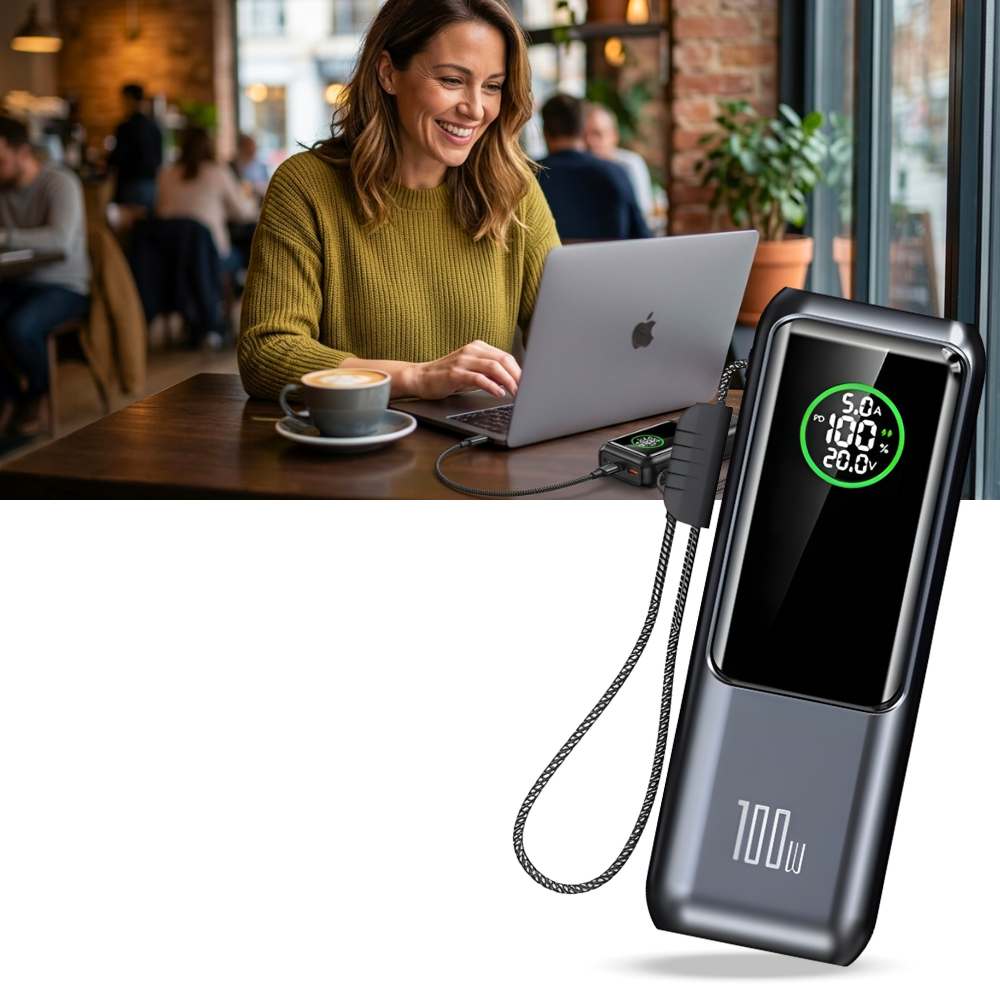 Fast Power Built-In Cable Power Bank