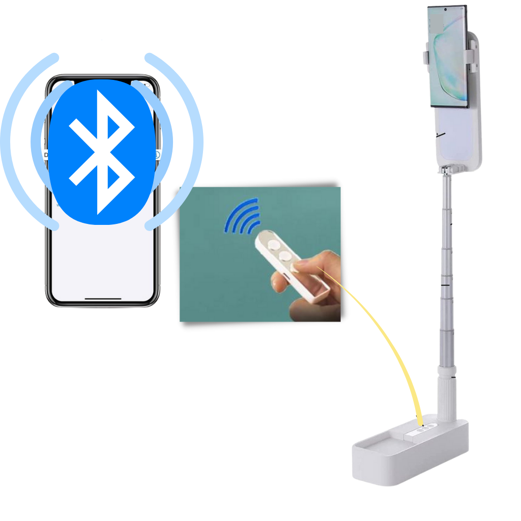 Smartphone Holder Integrated Bluetooth Light Kit