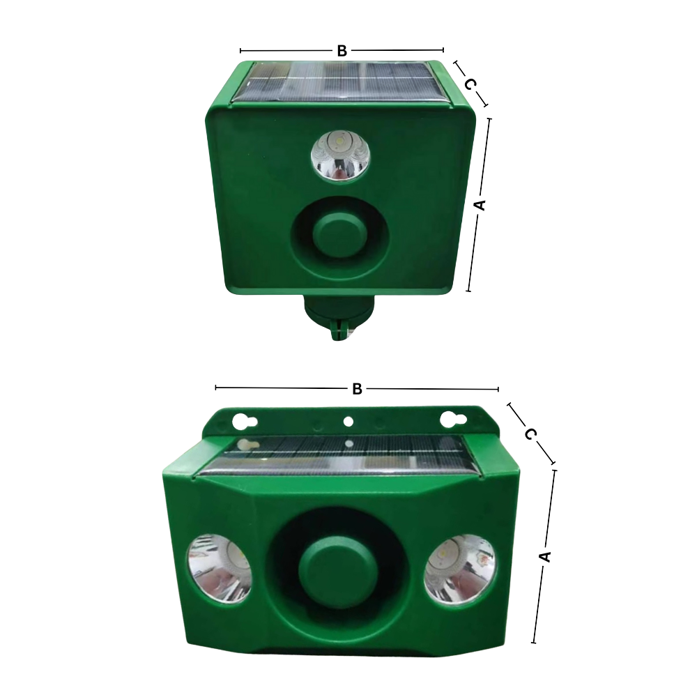 Solar Motion-Activated Animal Repellent