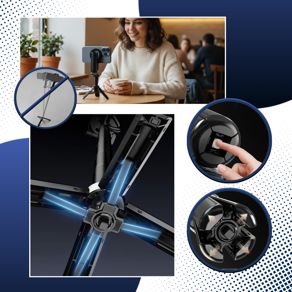 Unshakable Convenience Magnetic Tripod